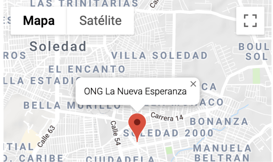 mapa ong la nueva esperanza